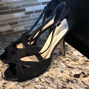 Kate Spade black suede heels